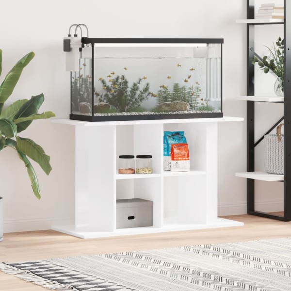 Aquariumständer Hochglanz-Weiß 100x40x60 cm Holzwerkstoff