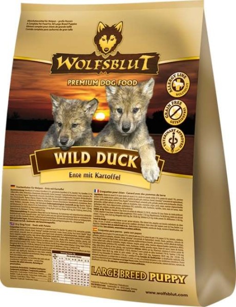 Wolfsblut Wild Duck Puppy Large - 12,5 kg