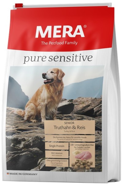 Mera Dog Pure Pure Sensitive Senior Truthahn+Reis 12,5kg