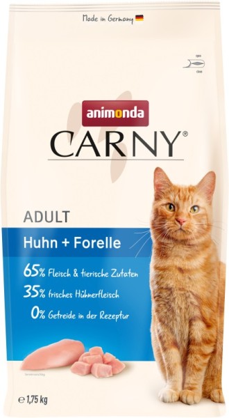 Animonda Cat Trocken Carny Adult Huhn + Forelle 1,75kg
