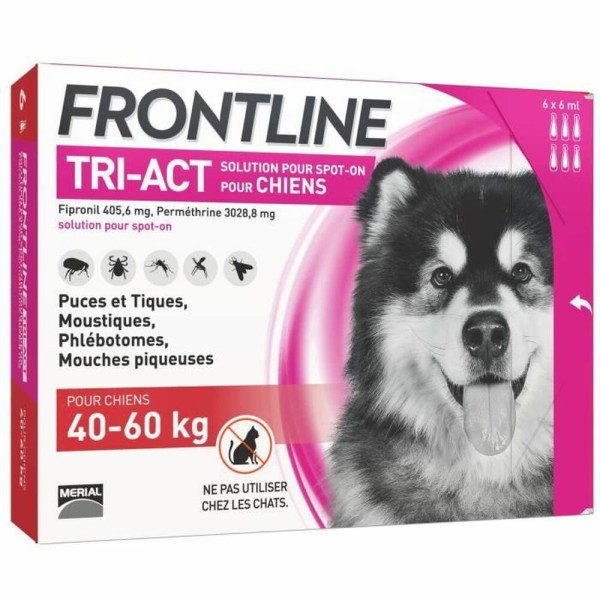 Hundepipette Frontline Tri-Act 40-60 Kg 6 Stück
