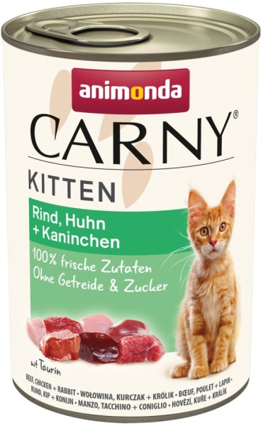 Animonda Cat Dose Carny Kitten Rind, Huhn + Kaninchen 400