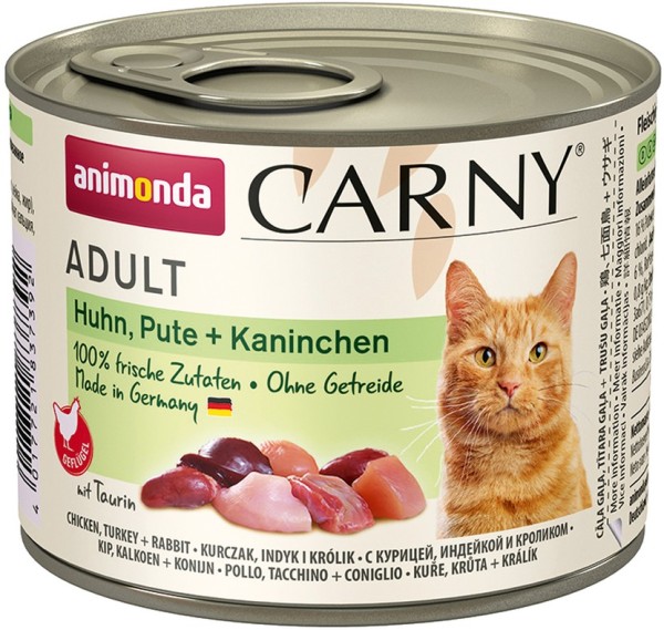 Animonda Cat Dose Carny Adult Huhn & Pute & Kaninchen 200g