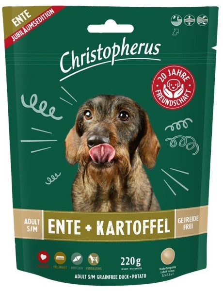 Christopherus Getreidefrei Ente+Kartoffel 220g
