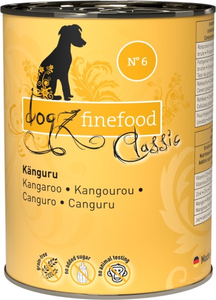 Dogz finefood Dose No. 6 Känguru 400g