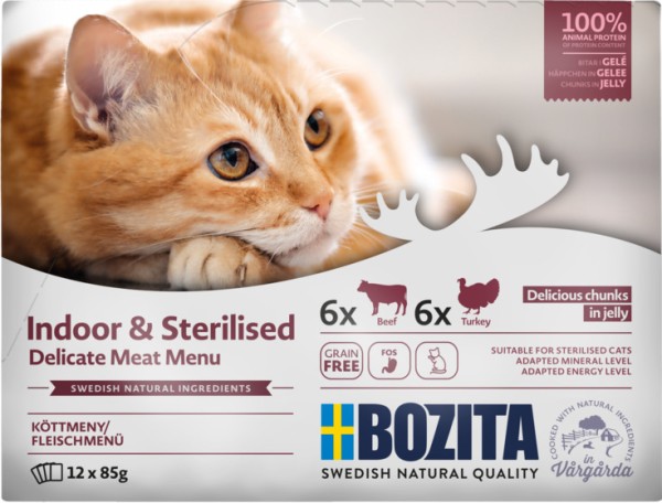 Bozita Cat HiG Ind+Steril 12x85gP
