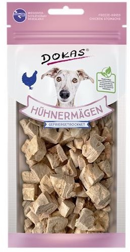 Dokas Dog Snack Hühnermägen gefriergetr. 22g