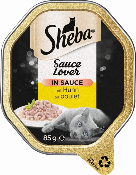 Sheba Schale Sauce Lover mit Huhn 85g