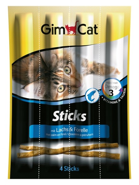 Gimpet Cat Sticks Lachs & Forelle, 4 Stück