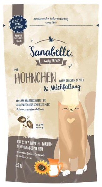 Sanabelle Knusperkissen Huhn & Milch 55g