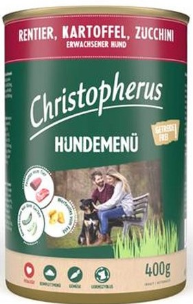 Christopherus Hundemenü -Adult - mit Rentier, Kartoffel,