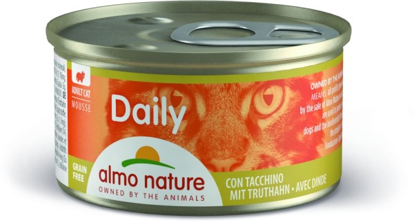 Almo Nature Cat Daily Menu Mousse Truthahn 85g Dose