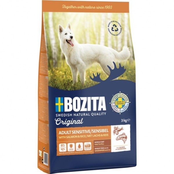 Bozita Original Adult Sensitive Skin & Coat - 3 kg