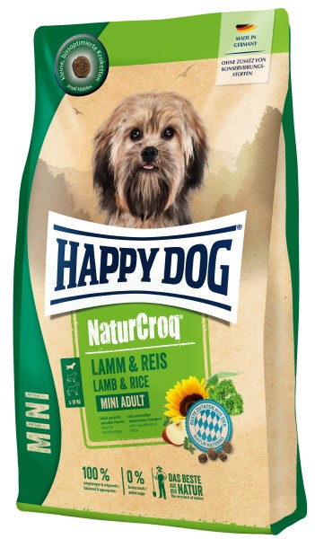 HappyDog NaturCroq Mini Lamm & Reis 800g
